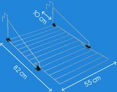 Metaltex Den Haag Droogrek - 9m Drooglengte - Ophangbaar - Zilvergrijs