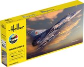 1:72 Heller 56303 Dassault Mirage 2000C - Starter Kit Plastic Modelbouwpakket