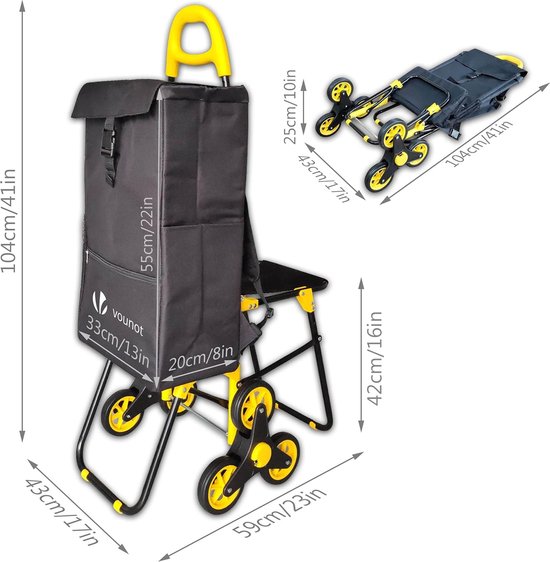 Boodschappenwagen met zitje voor achter de fiets | | 2