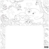 Matta Kids - Jungle Explorer - Herbruikbare Kleurplaat en Veegplacemat - Past op Ikea Antilop