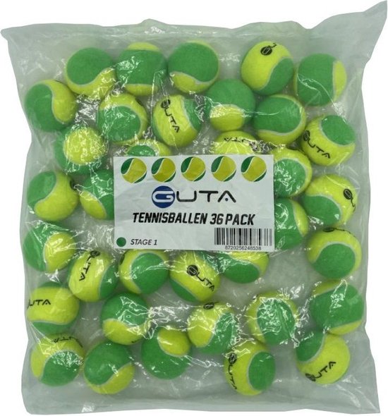 Guta Stage 1 Tennisballen Pack 36 Stuks