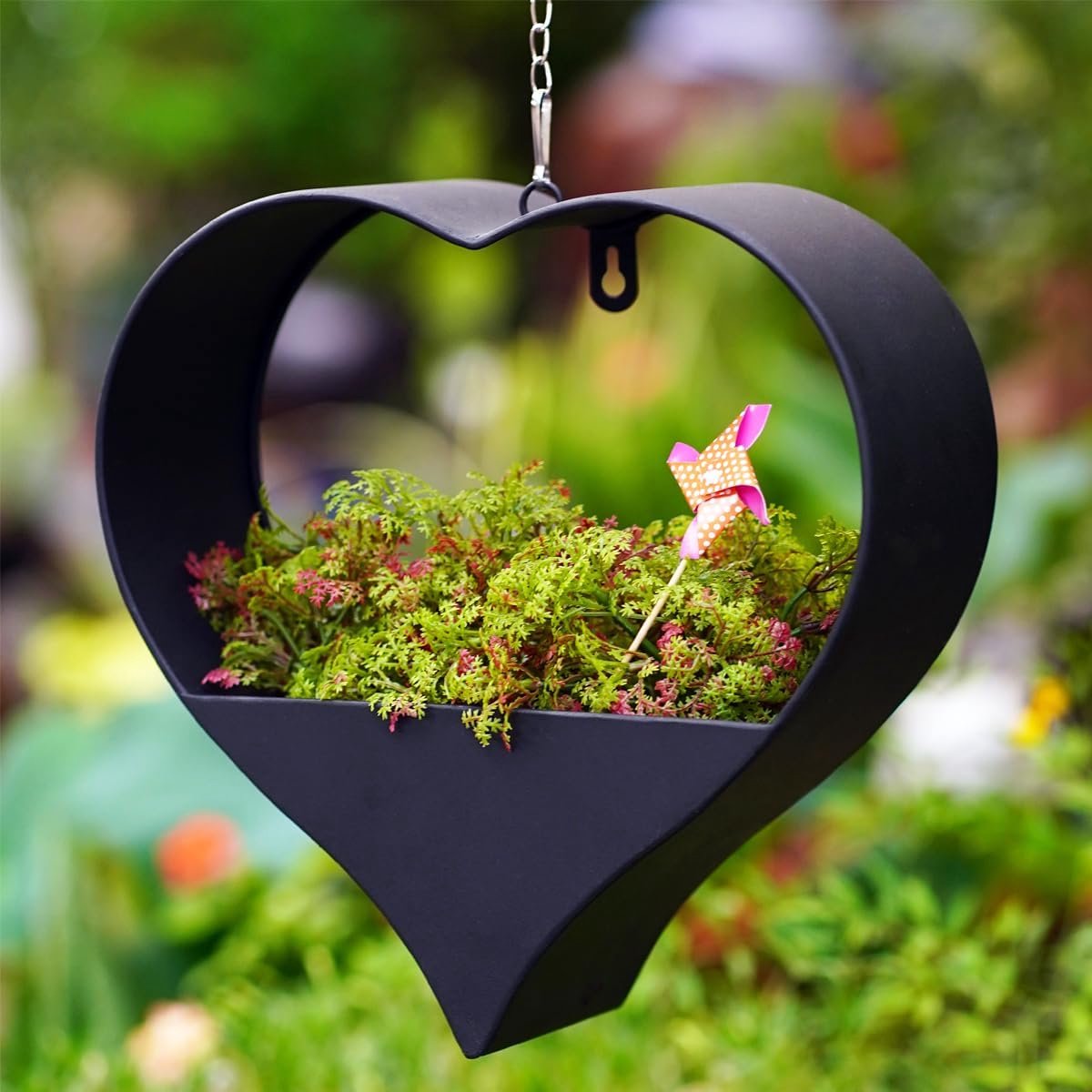 Lot De 2 Supports Pour Plantes En Forme De Cœur - En Métal Noir, 30x50 Cm, Pour Plantes Grimpantes Intérieur/extérieur - 6