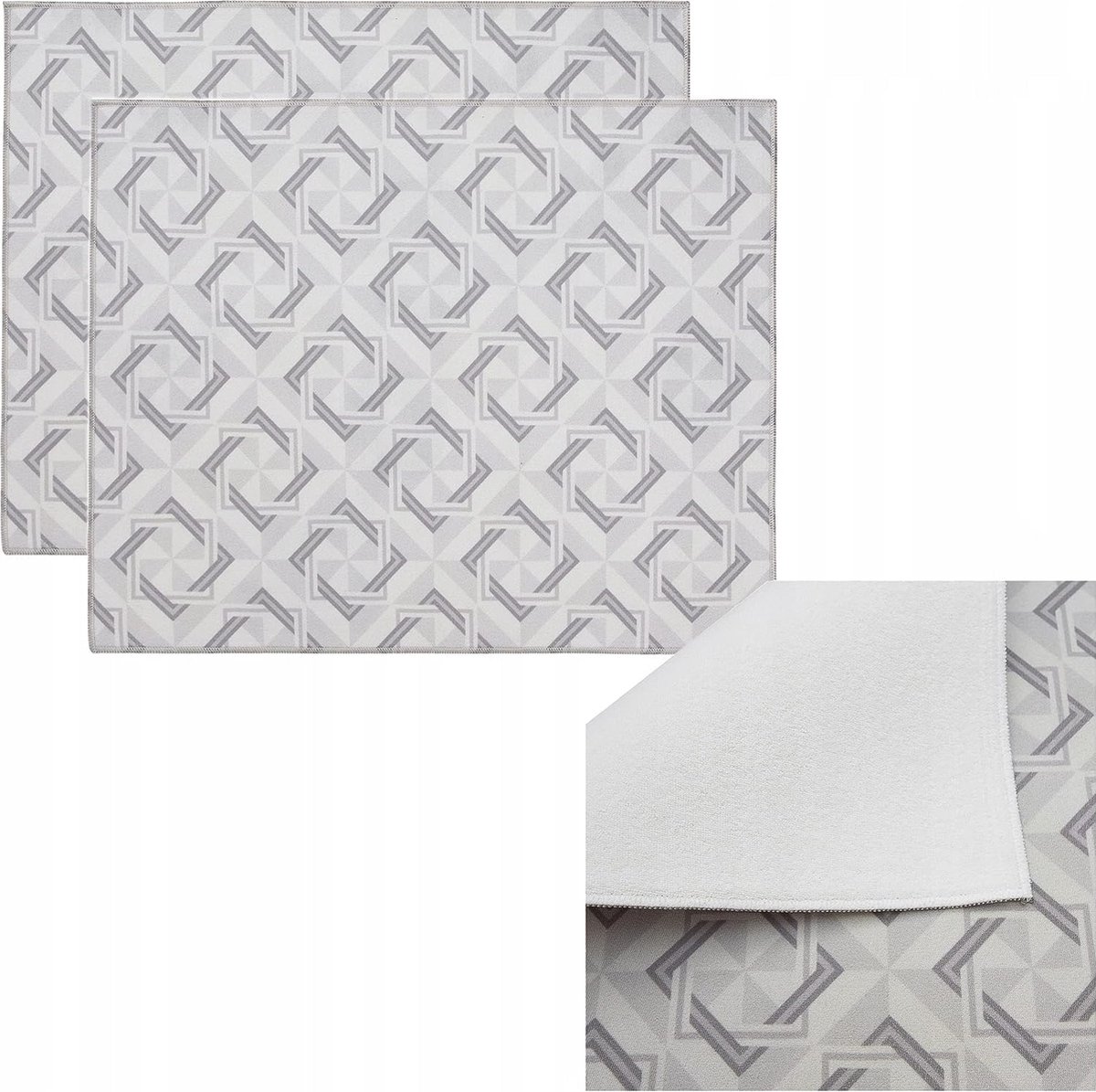 Goedkoopste SHOP YOLO-Afdruipmat-Set Van 2 Droogmatten-40 X 46 Cm- Sneldrogend-Voor De Keuken Tafel placemats