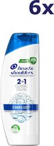 6x Head & Shoulders Shampoo Classic Clean 2in1 400 ml