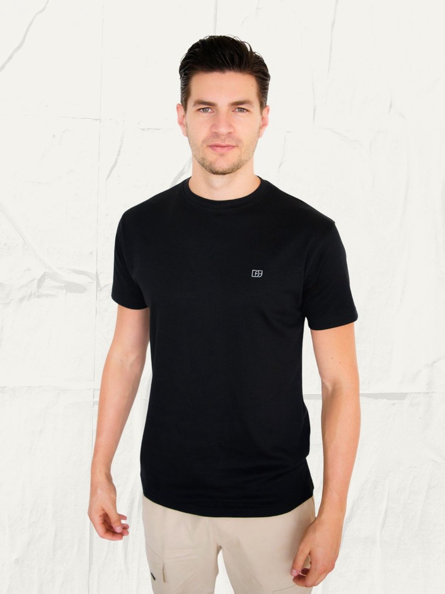 DOUBLE FERDINAND - T-Shirt Premium fit - Zwart - XL