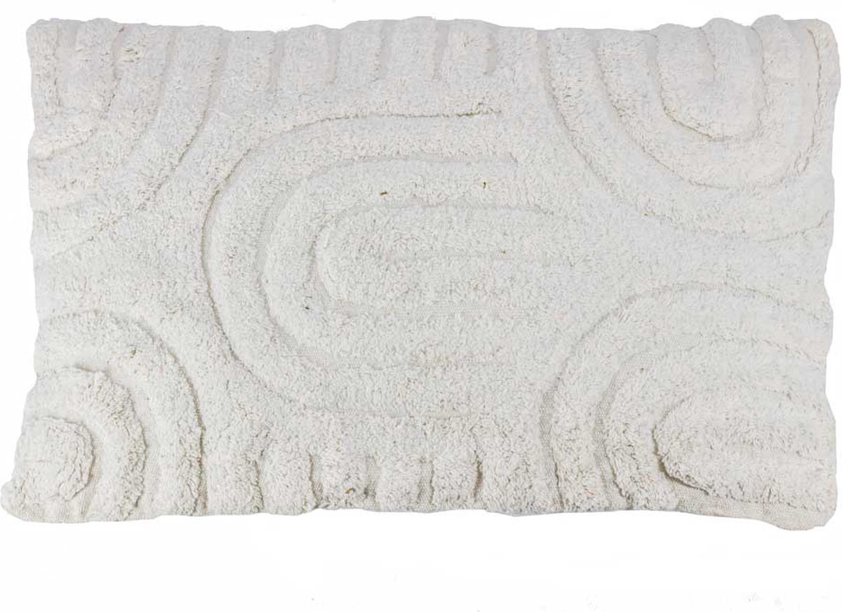 HomeBound by KY | Sierkussen Fluffy organic cream rechthoek | 40x60cm | kussen organisch cream rechthoek pluizig