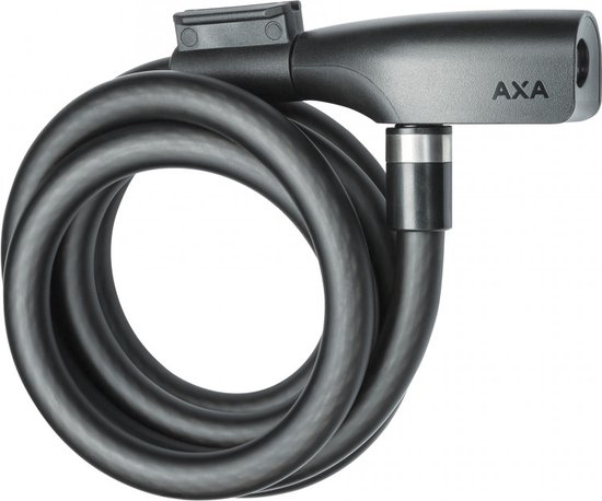 AXA Resolute Kabelslot - Slot voor Fietsen - Gebruiksvriendelijk - lang - Diameter 12 - Zwart