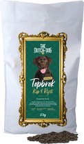 The Dutch Dog Topbrok Geperste Brokken – Kip & Rijst Smaak – 12 KG – Hondenbrokken – Droogvoer – Makkelijk Verteerbaar – Topconditie – Hoogwaardige Eiwitten – Gezonde huid – Glanzende Vacht