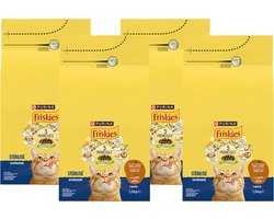 Friskies droogvoer voor katten - kalkoen & kip - voor gesteriliseerde katten - 4 x 1500g