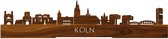 Standing Skyline Köln Palissander hout - 40 cm - Woon decoratie om neer te zetten en om op te hangen - Meer steden beschikbaar - Cadeau voor hem - Cadeau voor haar - Jubileum - Verjaardag - Housewarming - Aandenken aan stad - WoodWideCities