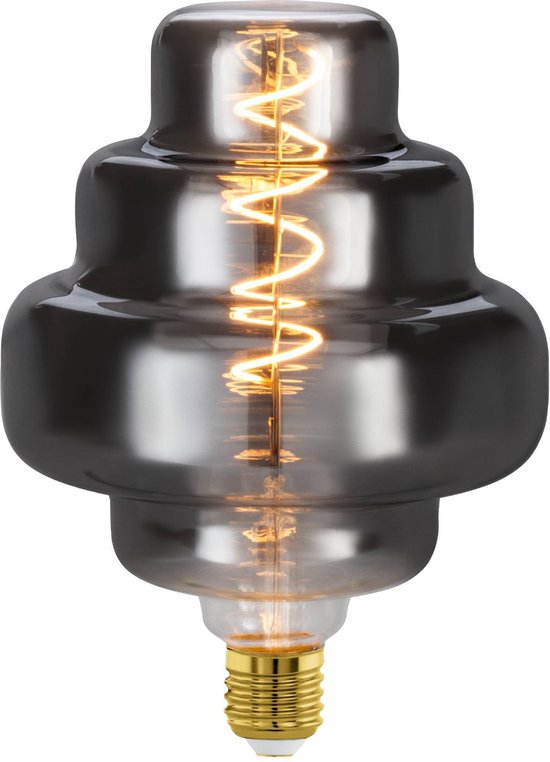 Led Rookglas Bol EGLO LED Lamp - E27 - Ø 15 cm - Rookglas - 2000K - Dimbaar | bol