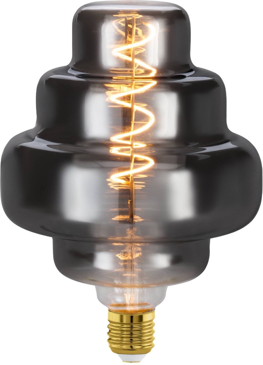 EGLO LED Lamp - E27 - Ø 15 cm - Rookglas - 2000K - Dimbaar