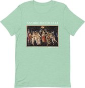 Sandro Botticelli 'Primavera' ("Primavera") Beroemd Schilderij T-Shirt | Unisex Klassiek Kunst T-shirt | Heather Prism Mint | L