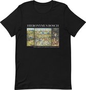 Hieronymus Bosch 'De Tuin der Lusten' ("The Garden of Earthly Delights") Beroemd Schilderij T-Shirt | Unisex Klassiek Kunst T-shirt | Zwart | M