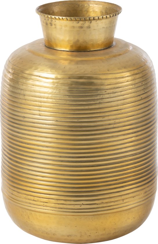 J-Line vaas Ringen - aluminium - goud