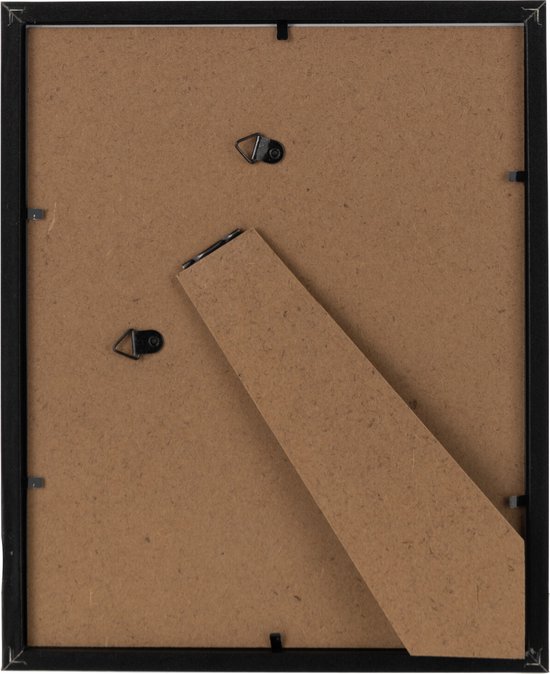 J-Line cadre photo Basic - bois - noir - moyen - 2 pièces