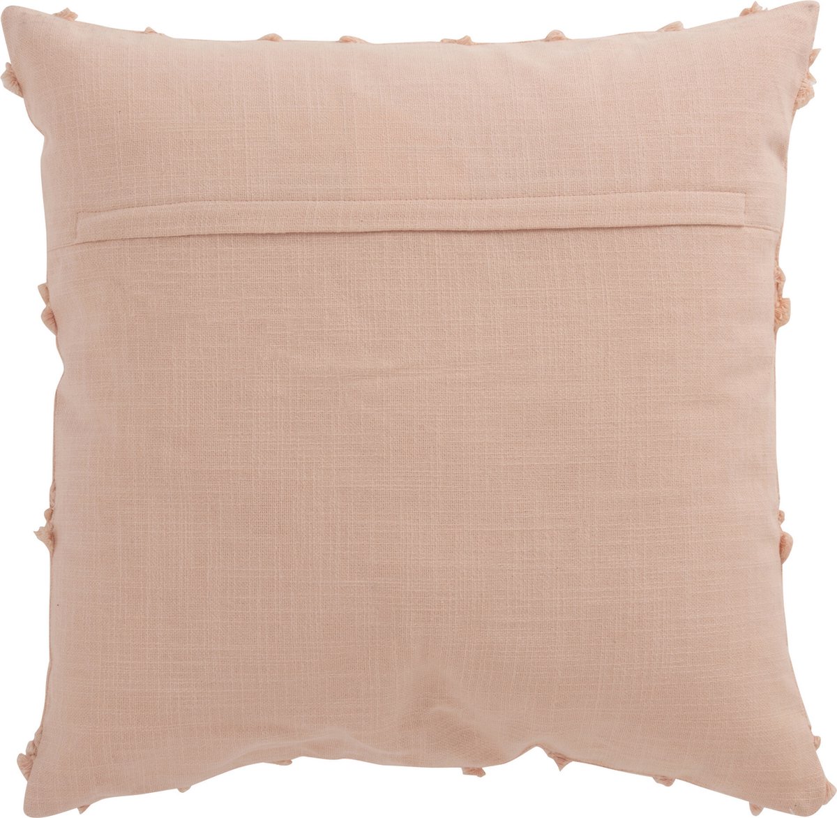 J-Line kussen Golvende Ruiten - katoen - lichtroze