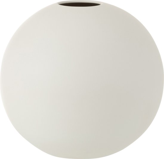 J-Line Vase Boule Ceramique Blanc Mat Large