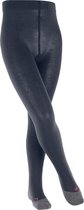 FALKE Active Warm dik eenkleurig wol functioneel materiaal panty kinderen blauw - maat 122-128