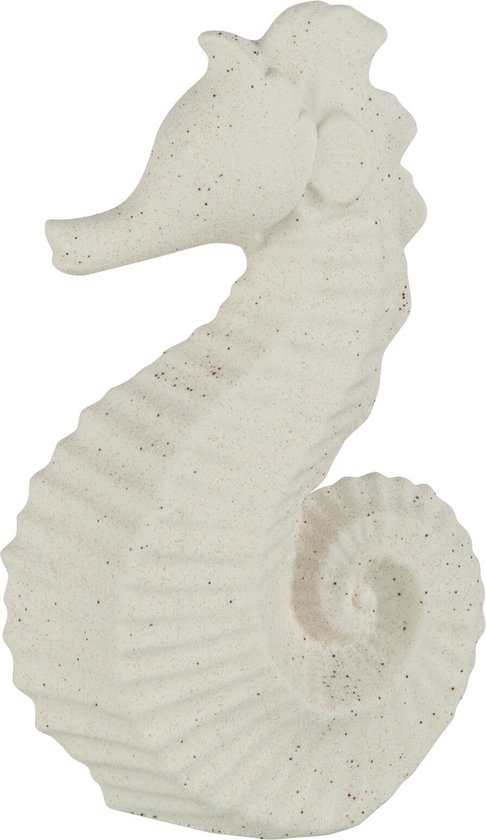 J-Line Hippocampe Sable Porcelaine Blanc Large