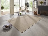 Flycarpets Elle Decoration - Laagpolig - Binnen & Buitenkleed - Handgeweven Look - Dreux - Naturel / Bruin - 120x170 cm