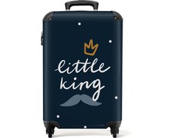 NoBoringSuitcases.com - Kinderkoffer - Past binnen 55x40x20 cm en 55x35x25 cm - Klein handbagage kinderkoffertje - Handkoffer - Kinder trolley op wieltjes - Reiskoffer met wielen baby - Rolkoffer lichtgewicht - Kindertrolley jongen - Koffer kinderen