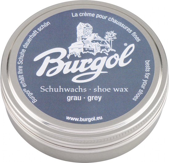 Burgol Shoe Wax - Schoenwax voor hoogglans en bescherming - 100ml - (009) Grijs
