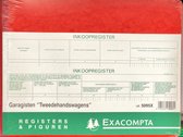 Exacompta - Inkoopregister Garagisten 'Tweedehandswagens' - Nederlandstalig - 80 pag.