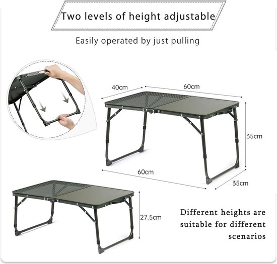 Table De Service Pliante Compacte - Plateau Roulant Pratique