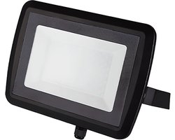 LED Breedstaler - Terreinverlichting - Buiten Verlichting - Floodlight - 30W - 4000K - Zwart - IP65