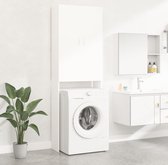 LBB Wasmachine ombouw - Kast - Opbouwmeubel - Verhoger - Wasmachine meubel - Opbergkast - Hout - Wit