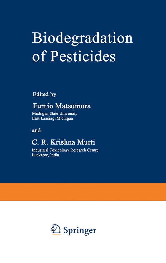 Biodegradation of Pesticides - cover