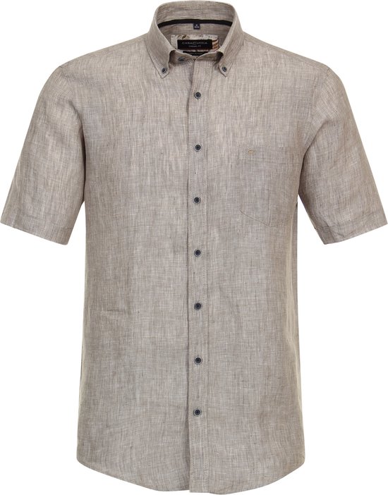 Casa Moda Overhemd - Regular Fit - Beige - 5XL Grote Maten