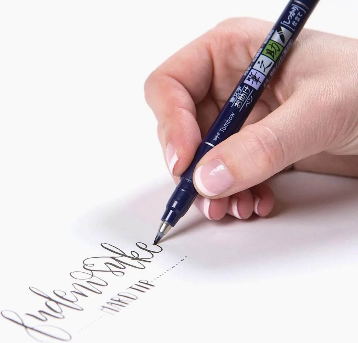 Tombow Fudenosuke Brushpennen - Harde en Zachte Punt - Nib - Set van 2 — afbeelding 4