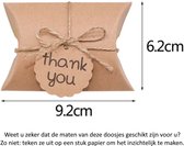 10 Uitdeelzakjes Thank You 10 x 10 cm met plakstrip - Cellofaan Plastic Traktatie Kado Zakjes - Snoepzakjes - Koekzakjes - Koekje - Bedankt - Bedankje