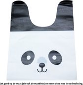 10 Uitdeelzakjes Panda Design 15 x 19 cm - Cellofaan Plastic Traktatie Kado Zakjes - Snoepzakjes - Koekzakjes - Koekje - Cookie