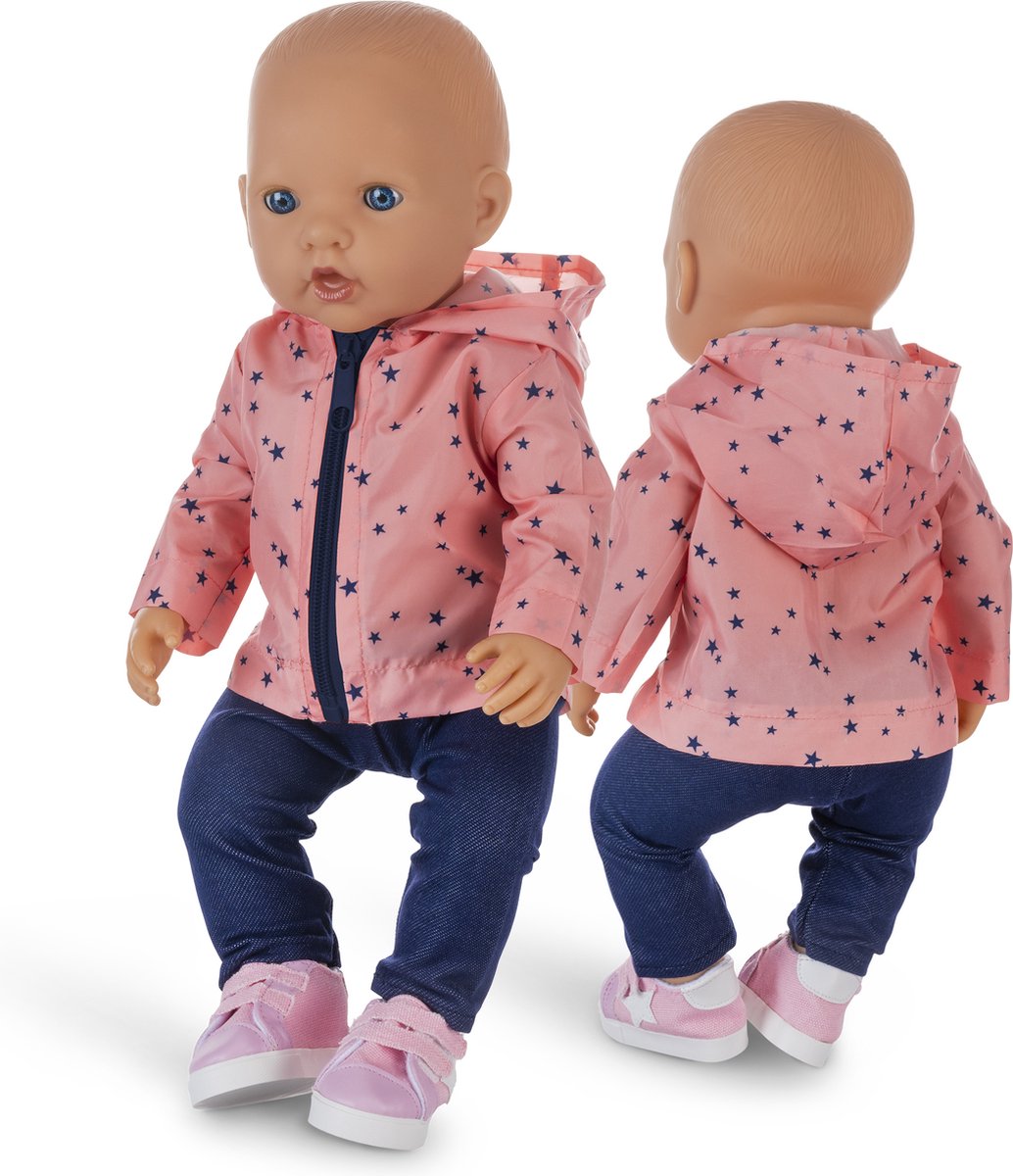 Isa's Friends® - Poppenkleding - Setje 3 outfits - Kleertjes geschikt voor o.a. BABY born - 43 cm - Geschenkverpakking — afbeelding 3
