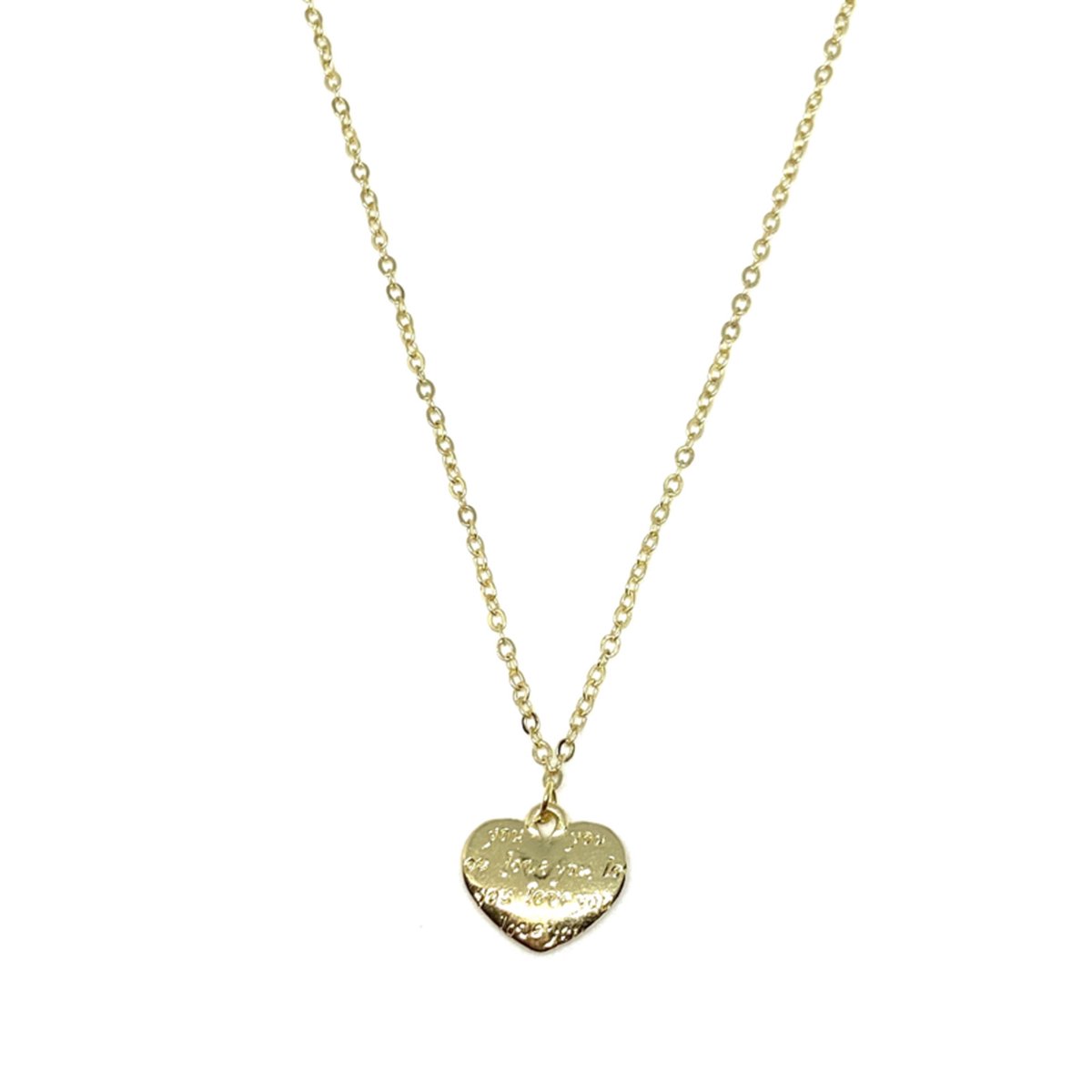 Love you necklace - gold