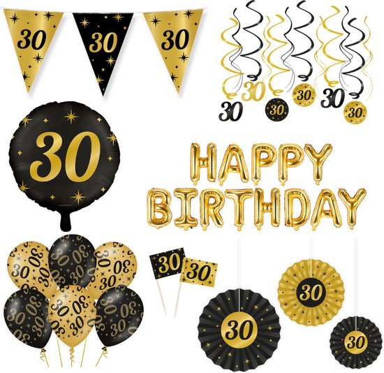 Pack décoration anniversaire 30 ans Classy Party XL
