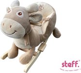 Steff - Schommelpaard - Hobbelpaard - Koe swissy - 1 tot 4 jaar - met veiligheidsriempje