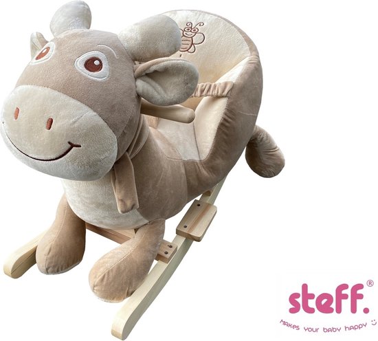 Steff - Cheval à bascule - Koe swissy - 1 à 4 ans - avec ceinture de  sécurité | bol.com