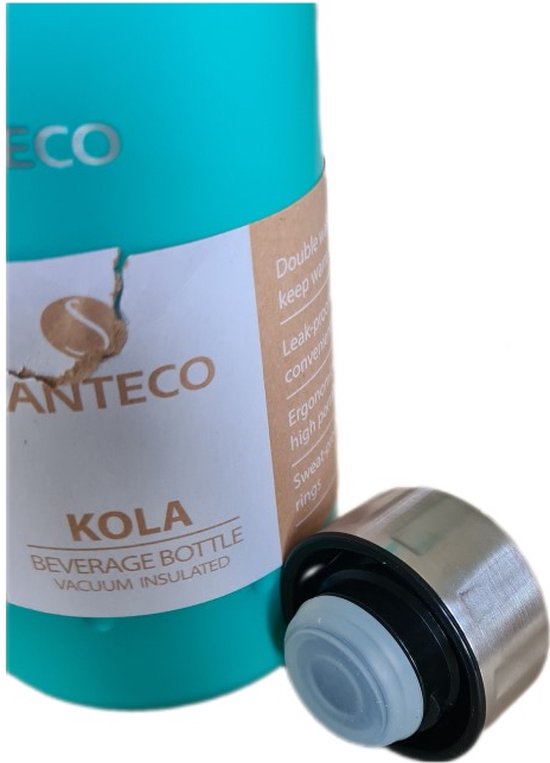 santeco 350ml s0112541 thermosdrinkbeker junglegreen antilek thermos fles