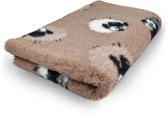 Vetbed Farm Animals - Woolly Sheep - Bruin - Antislip Hondenmat - 100 x 75 cm - Hondenbed - Benchmat - Voor Honden - Machinewasbaar Hondenkleed