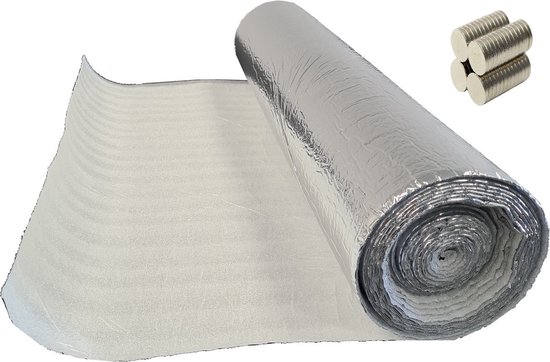 Auto Dämmung Selbstklebend ALUBUTYL Dämmmatte 2m² (50x400 Cm) – Anti-Dröhn Matte Für Car-Hifi, Alu + Butyl Alubutyl Matte