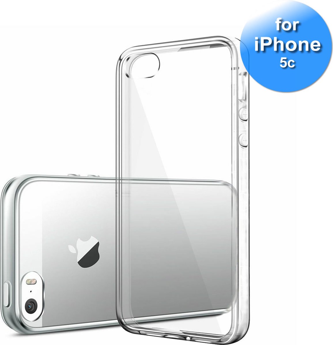 iPhone 5c - Telefoonhoesje - Achterkantje - Siliconen - Transparant