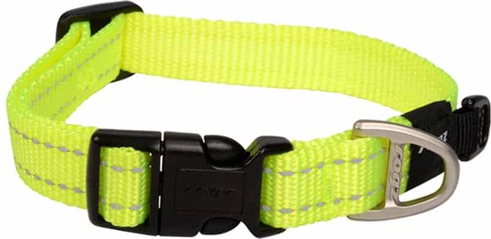 Rogz For Dogs Snake Hondenhalsband 16 mm x 26-40 cm - Geel