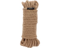 Professioneel Bondage Touw - 10 meter x 7 mm - Zwart - Hemp BDSM Touw - Perfect voor Japanse Shibari - Hoogwaardig Henneptouw - SM Touw voor beginners en gevorderden - Bondage Rope Hennep
