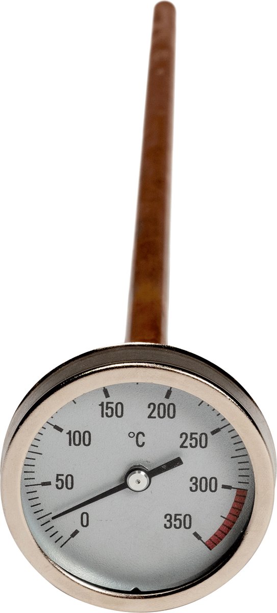 REDPOINT Pirometer Thermometer 0-500°C - RVS Voor Pizza-oven, BBQ En Houtkachels
