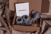 Baby Rammelaar Olifant met Zachte Schoentjes Geschenkset met Geboortekaart Baby - Kraamcadeau Unisex Jongen Meisje - Baby Cadeau - Geboorte Cadeau - Babyshower - Baby Geschenkset - Kraamcadeau - Kraampakket