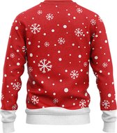 JAP Christmas Kersttrui (maat L) - 100% Gerecycled - Kriebelt niet - Kerstcadeau volwassenen - Foute Kersttrui dames en heren - Rudolf het Rendier - Rood